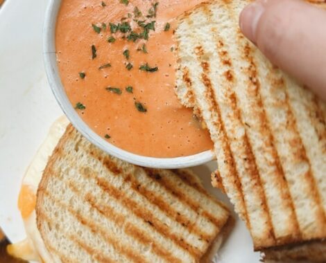 Grilled Cheese + Tomato Bisque